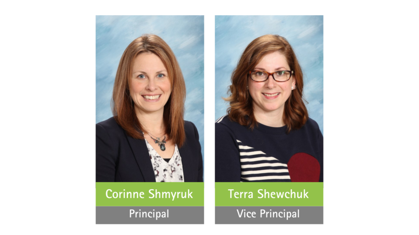 Picture of Corrine Shmyruk Principal and Terra Shewchuk Vice Principal